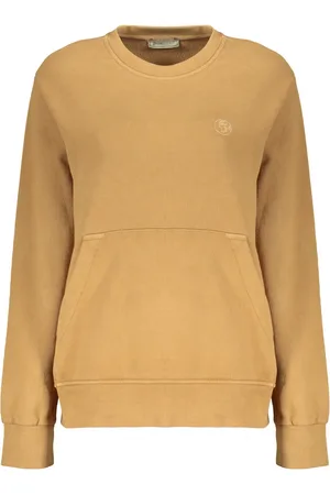 HERNO Sweatshirts, female, , S, Embroidered Cotton Sweatshirt with Ribbed Edges