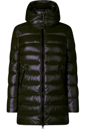 save the duck Winter Jackets, female, , XL, Quilted Hooded Coat, , Midi Length