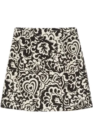 Max Mara Short Skirts, female, , S, Lignano Cotton Stretch A-line Skirt