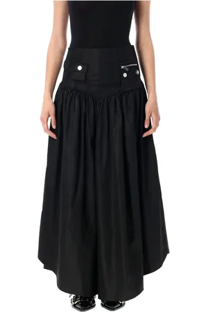 Ganni Maxi Skirts, female, , M, Duchesse Nylon Pocket Skirt
