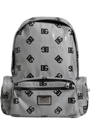 Dolce & Gabbana Black Logo Plaque Backpack Bag