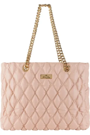 Elisabetta Franchi Tote Bags, female, , ONE SIZE, Embossed Synthetic Leather Shopper Bag