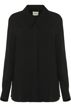 Khaite Silk Pleated Shirt