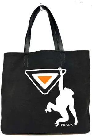Prada Pre-owned Tote Bags, male, , ONE SIZE, Pre-owned Canvas prada-bags