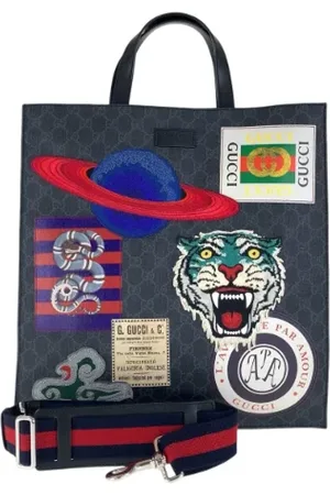 Gucci Pre-owned Tote Bags, male, , ONE SIZE, Pre-owned Canvas totes