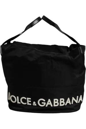 Dolce & Gabbana Tote Bags, female, , ONE SIZE, Nylon White Iconic Logo Bucket Bag