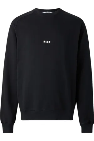 Msgm Sweatshirts, male, , S, Cotton Round Neck Sweatshirt
