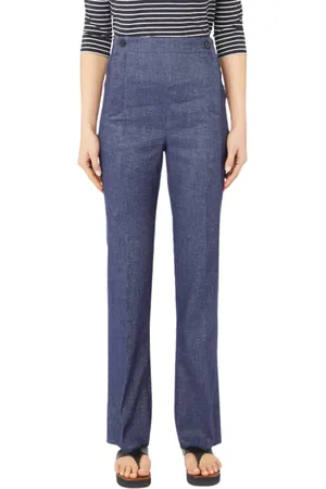 MARELLA High-waisted wide-leg linen Trousers Oxiria