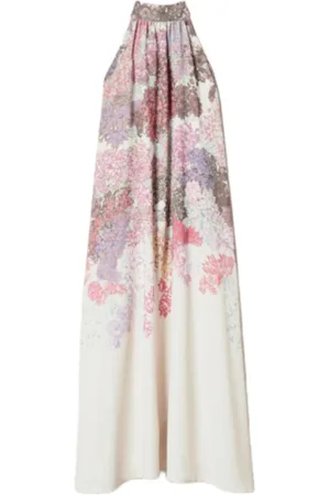 Twin-Set Midi Dresses, female, , S, Summer Floral Dress American Neckline