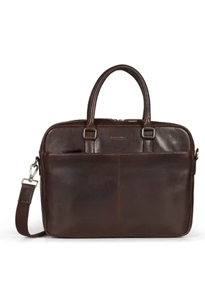 Howard London Laptop Bags & Cases, male, , ONE SIZE, Business Laptop Bag in Dark Leather