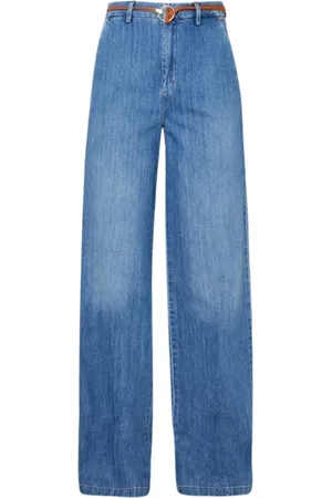 Liu Jo Flare Belted Denim Jeans
