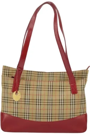 Burberry Pre-owned Tote Bags, female, , ONE SIZE, Pre-owned Canvas shoulder-bags