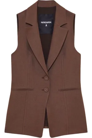 Patrizia Pepe Linen Jacket with Zip Closure