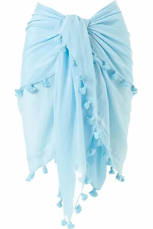 Melissa Odabash Beachwear, female, , ONE SIZE, Clear Sea Pareo Cover Up