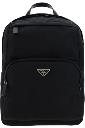 Prada Nylon Backpack with Leather Handle