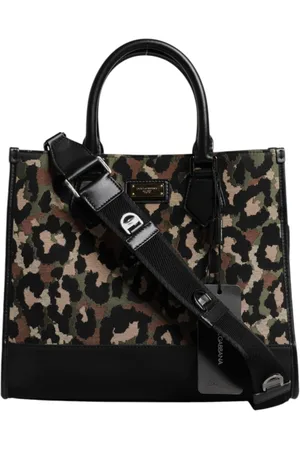 Dolce & Gabbana Leopard Shopping Tote Shoulder Bag