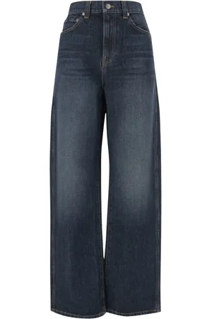 Khaite Wide Jeans, female, , W25, Wide Leg Cotton Denim Jeans