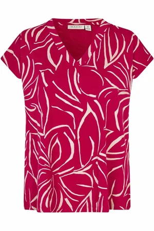 Masai Blouses, female, , L, Blouse with V-Neck Short Sleeves