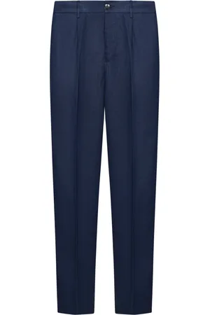 MICHAEL COAL Linen Drawstring Trousers Stylish Ss25