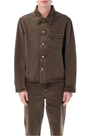 OUR LEGACY Denim Jackets, male, , XL, Choco Ss25 Denim Jacket Stylish Pigment Dye