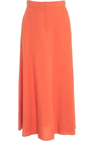 Liu Jo Linen Blend Flared Skirt