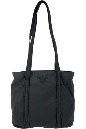 Prada Pre-owned Shoulder Bags, female, , ONE SIZE, Pre-owned Canvas totes