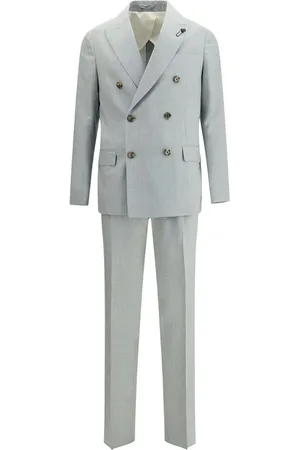 LARDINI Double Breasted Suits, male, , M, Double-breasted Wool Suit