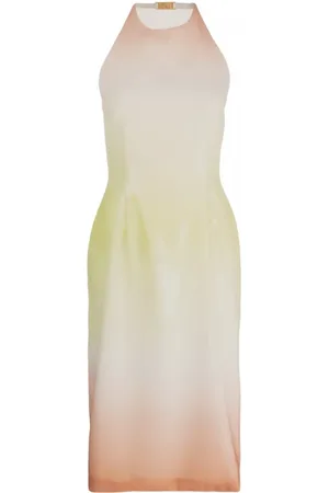GCDS Sequin Ombre Backless Midi Dress