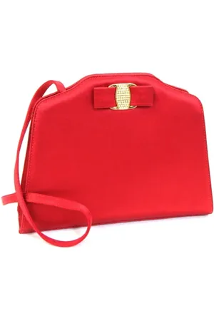 Salvatore Ferragamo Pre-owned Cross Body Bags, female, , ONE SIZE, Pre-owned Satin shoulder-bags
