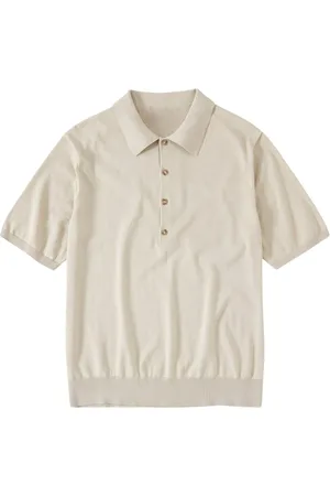 Closed Short-sleeve cotton jersey polo with 4 buttons