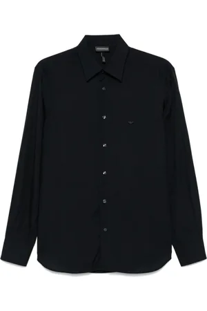Emporio Armani Casual Shirts, male, , 3XL, Button-Up Shirt Cutaway Collar