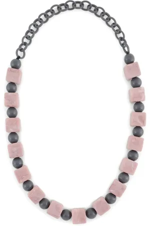 Emporio Armani Exclusive Pink Bead Chain Necklace