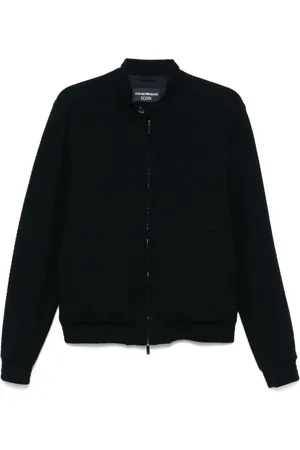 Emporio Armani Cardigans, male, , S, Capsule Coats with Zip Fastening
