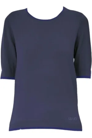 Liu Jo Short Sleeve Crewneck Glitter Sweatshirt