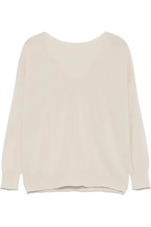 LE TRICOT PERUGIA Cotton Jumper with Ribbed Details