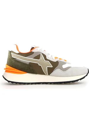 W6YZ Sneakers, male, , 7 UK, Green Trainers with Bold Design