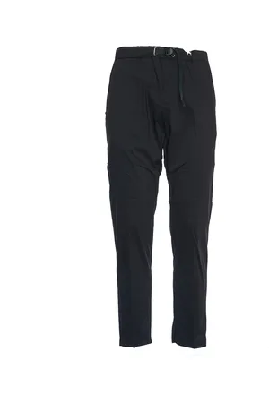 White Sand Slim-fit Trousers, male, , XS, Comfort Fit Drawstring Trousers Nero