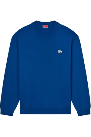 Kenzo Sweatshirts, male, , L, Crew Neck Jumper Straight Hem