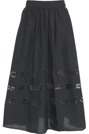 Liu Jo Midi Skirts, female, , XS, Embroidered Flared Skirt