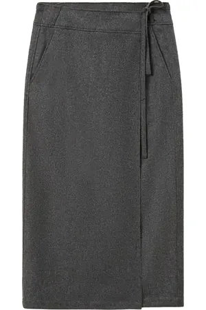 Pomandere Maxi Skirts, female, , S, Wrap skirt with side pockets and waist tie