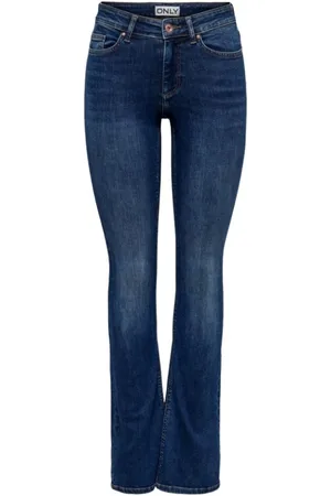 ONLY Slim-fit Jeans, female, , W32, Flared Fit Dark Denim Jeans