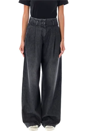 Golden Goose Loose-fit Jeans, female, , 2XS, Wide Leg Pleated Jeans