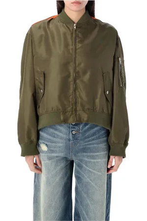 Maison Margiela Bomber Jackets, female, , XS, Orange Military Bomber Jacket Ss25