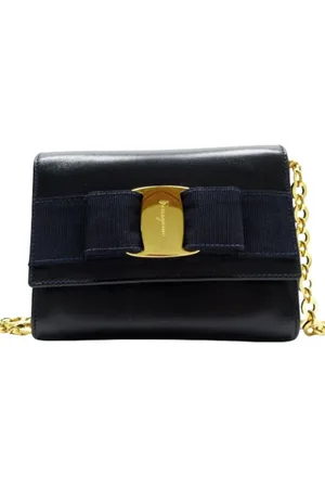 Salvatore Ferragamo Pre-owned Cross Body Bags, female, , ONE SIZE, Pre-owned Leather shoulder-bags