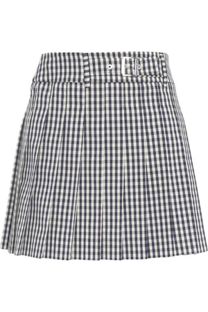 Liu Jo Check Pleated Miniskirt