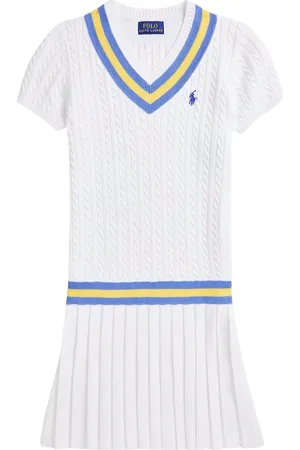 Ralph Lauren Dresses, female, , 10 Y, Girls Cable Knit Cricket Dress in