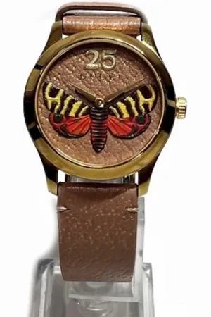 Gucci Pre-owned Leather watches