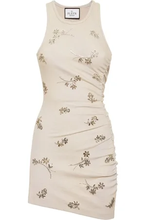 Philipp Plein Short Dresses, female, , L, Elegant Black Dress Saecwrg3301Pjy002N71