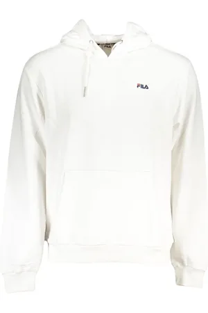 Fila Hoodies, male, , M, Hooded Cotton Sweatshirt with Embroidery
