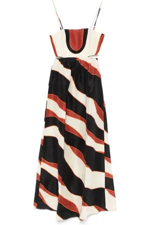 RAQUEL DINIZ Maxi Dresses, female, , S, Multicolour Linen-Silk Dress